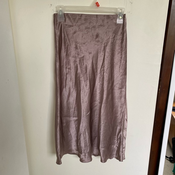 Babaton Midi Satin Slip Skirt - Picture 2 of 4